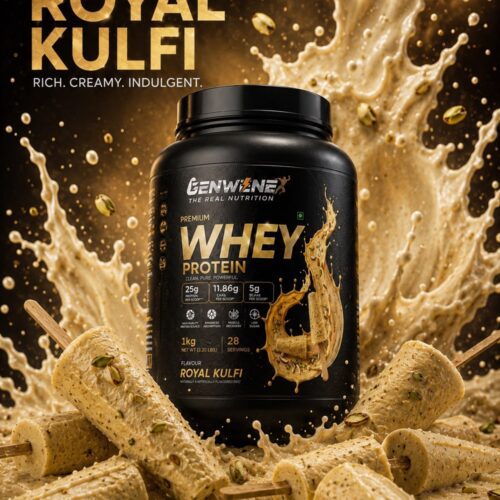 Genwene Premium Whey Protein – Royal Kulfi - 1KG