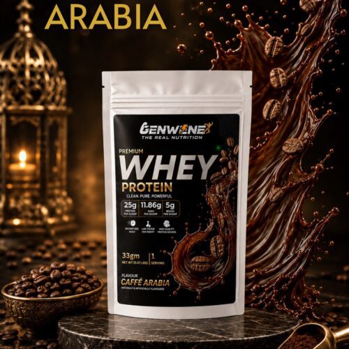 Genwene Premium Whey Protein – Café Arabia (33g)